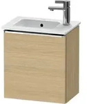 Duravit Waschtischunterschrank D-Neo 41x27,4x44cm, 1 T, An li, chr/Eiche Nat