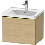 Duravit Waschtischunterschrank D-Neo 58,4x45,2x44cm, 1 A, wd, g pol/Eiche Nat