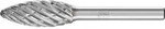 PFERD TOOLS Hartmetall Hochleistungsfr&auml;sstift STEEL Flamme B &Oslash; 12x30mm...