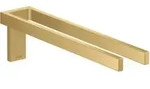 hansgrohe HTH Axor Uni. Rectangular 380mm, 2-ar, feststehd., brush. gol opt