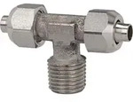 Riegler T-Einschraubverschraubung, R 1/4 a., f&uuml;r Schlauch 8/6, ES 1.4404