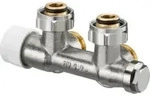 Oventrop Anschlussarmatur Multiblock T G 3/4 &Uuml;MxG 3/4 AG, Eck, 1-/2-Rohrarm.