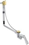 hansgrohe Komplettset Exafill S Wanneneinlauf, Ab-/&Uuml;berlaufgarnitur, brush. br