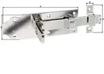 GAH Alberts Schlossriegel gerade L 140mm Edelstahl, matt