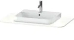 Duravit Waschtisch-Konsole Happy D.2 Plus 100x55cm, m 1 Ausschnitt, wei&szlig; supermatt