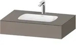 Duravit Einbauwaschtisch-M&ouml;bel-Set Qatego 80x55x17cm, ba m, m K, 1 Ausschn, m...