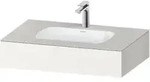 Duravit Einbauwaschtisch-M&ouml;bel-Set Qatego 80x55x17cm, w m, m Kons, 1 Ausschn,...