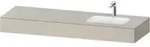 Duravit Einbauwaschtisch-M&ouml;bel-Set Qatego 160x55x17cm, m K, 1 AS, m &Uuml;, B r,...