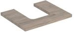 Geberit Waschtisch-Platte One 60x3x47cm, N hick./Mela Holz, AS mit.