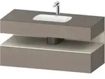 Duravit Einbauwaschtisch-M&ouml;bel-Set Qatego 120x55x60cm, T m/ba m, Kon-WTU,...