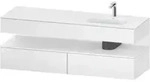 Duravit Einbauwaschtisch-M&ouml;bel-Set Qatego 160x50x60cm, Kon-WTU, B, Beck. re,...