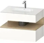 Duravit Einbauwaschtisch-M&ouml;bel-Set Qatego 80x55x60cm, E na/we g, Kon-WTU, Nischenb