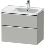 Duravit Waschtischunterschrank D-Neo 78,4x45,2cm, 1 Kast, B re, chr/Beton ma