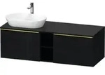 Duravit Waschtischunterschrank D-Neo 140x55cm, 2 A, 1 Pl, B L, g pol/Eiche sw