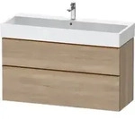 Duravit Waschtischunterschrank D-Neo 118,4x44,2cm, b geb/Ei ma, 1 Kast, 1 A