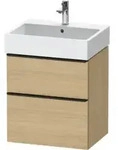 Duravit Waschtischunterschrank D-Neo 58,4x44,2cm, sw/Ei N, 1 Schubk., 1 Ausz.