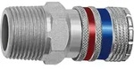 Riegler Sicherheitskupplung NW 10, Stahl/Messing verzinkt, R 3/8 AG