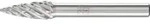 PFERD TOOLS Hartmetall Hochleistungsfr&auml;sstift STEEL Spitzbogen SPG &Oslash; 08x20mm