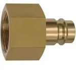 Riegler Nippel f&uuml;r Kupplungen NW 19, Messing blank, G 1 IG