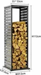 Westmann Kaminholzregal Luma Lane 37,5 x 37,5 x 112cm Anthrazit