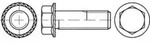 Sechskant-Flanschschraube VG M12x25 Stahl blank m. Sperrverzahnung