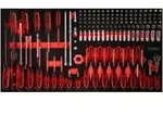 KS Tools 1/4" Steckschl&uuml;ssel- / und Schraubendreher-Satz in Schaumstoffeinlage,