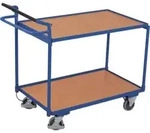 VARIOfit Tischwagen mit 2 Ladefl&auml;chen und Totmannbremse