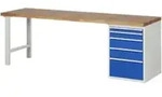 Rau Werkbank 7511A1, B2500xT700xH890mm, 5x Schublade-TA