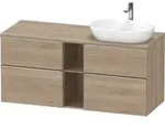 Duravit Waschtischunterschrank D-Neo 140x55cm, 2 SBK, 2 A, B R, ES geb/Ei ma