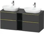 Duravit Waschtischunterschrank D-Neo 140x55cm, 2 SBK, 2 A, B bs, g pol/gra ma