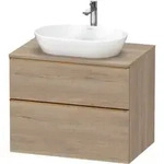 Duravit Waschtischunterschrank D-Neo 80x55cm, b geb/Ei ma, 2 SBK, 1 A, 1 Pl