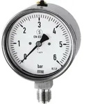 Riegler Mano, CrNi-Stahl, Sicherh., G 1/4 radial unten, 0-100,0 bar, &Oslash;63