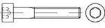 ISO 12474 Zylinderkopf-Schaftschraube Feingewinde M10x40 Stahl 12.9 blank
