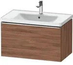 Duravit Waschtischunterschrank D-Neo 78,4x45,2cm, ch/nb Nat, 1 Ausz., wandh&auml;ngend