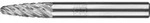 PFERD TOOLS Hartmetall Hochleistungsfr&auml;sstift ALLROUND Rundbogen RBF &Oslash; 06x18mm
