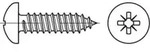 ISO 7049 Form CZ Linsenkopf-Blechschraube VG 6,3x16 Stahl galvanisch verzinkt PZ