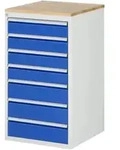 Rau Schubladenschrank Buche-Top und 7 x Schubl.-L 4x120 3x150mm