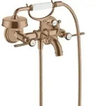 hansgrohe Zwei-Griff-Sp&uuml;ltischarmatur Axor Montreux AP, A 224mm, m Hebelgr., brush.