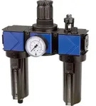 Riegler Wartungseinheit 3-tlg. &raquo;variobloc&laquo;, Metallbeh&auml;lter, BG 1, G 3/8