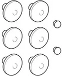 Geberit Puffer-Set Courreges/Mango f&uuml;r WC-Deckel