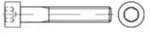 DIN 912/ISO 4762 Zylinderkopf-Schaftschraube M24x90 Stahl 12.9 blank...