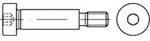 ISO 7379 Pass-Schulterschraube Schaftpassung f9 M8x12 Stahl 12.9 blank...