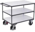 VARIOfit Schwerer ESD Tischwagen mit 3 Ladefl&auml;chen 1.200 x 800 mm