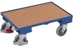 VARIOfit Euro-System-Roller mit Boden (10 mm Rand) Zentralbremse EasySTOP