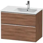 Duravit Waschtischunterschrank D-Neo 81x46,2cm, 1 Kast, B re, chr/Nussb Nat