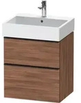 Duravit Waschtischunterschrank D-Neo 58,4x44,2cm, sw/Nuss N, 1 Kast, 1 Ausz.