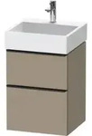 Duravit Waschtischunterschrank D-Neo 48,4x44,2cm, sw/Leinen, 1 Kast, 1 Ausz.