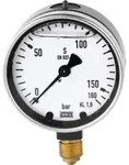 Riegler Glyzerinmanometer, Metallgeh&auml;use, G 1/4 unten, 0 - 60,0 bar, &Oslash;63