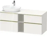 Duravit Waschtischunterschrank D-Neo 140x55cm, 2 SBK, 2 A, B L, g pol/w hgl