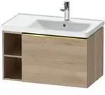 Duravit Waschtischunterschrank D-Neo 78,4x45,2cm, 1 A, B R, g pol/Eiche marm.